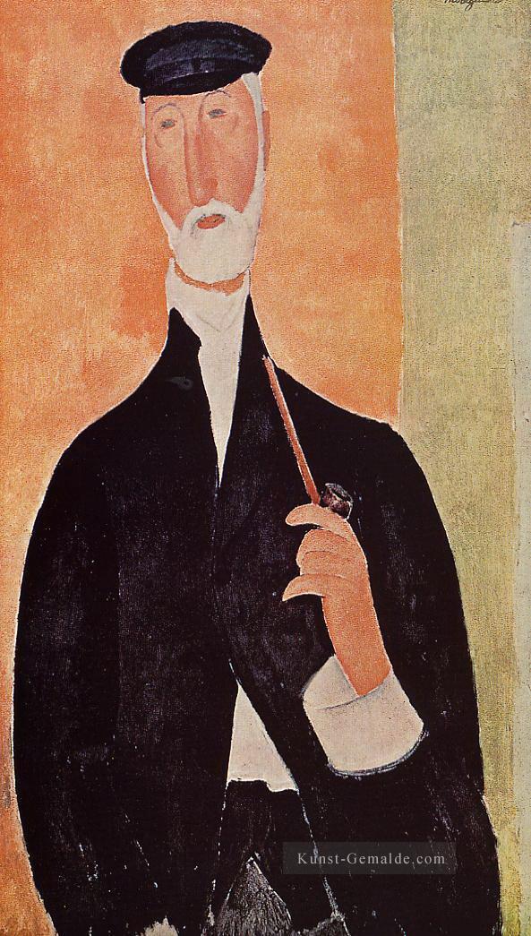 Mann mit einem Rohr des Notar von Nizza 1918 Amedeo Modigliani Ölgemälde